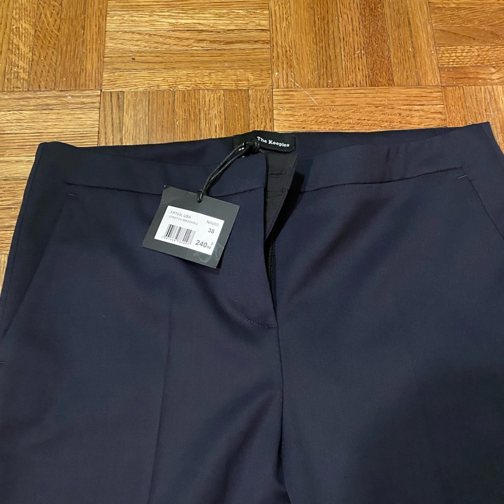 Kooples NEW Navy Straight Leg Suit Pant